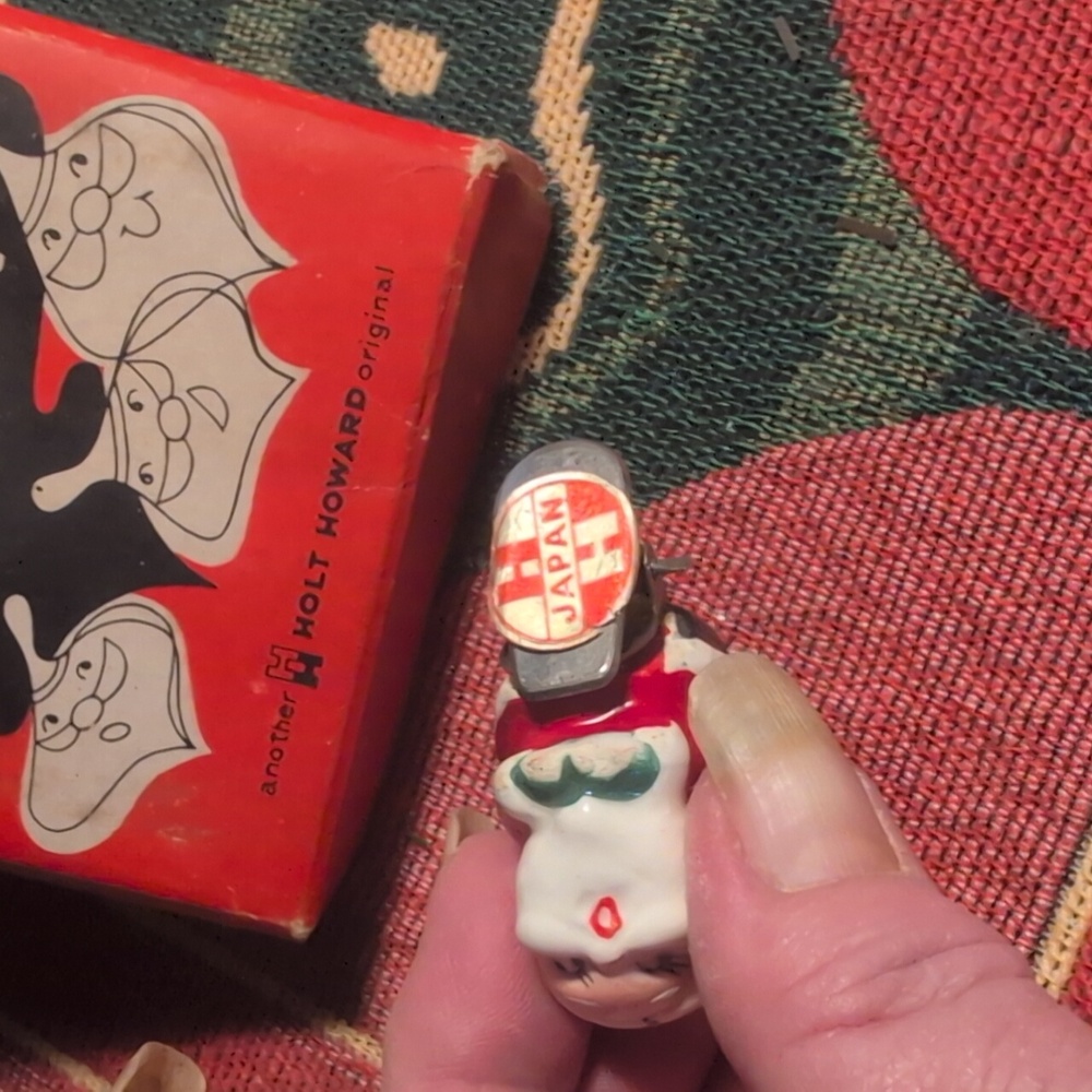 💥SOLD💥Holt Howard Full Set Porcelain Santa Tree Clip's With Original Box - Picture 8 of 8